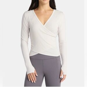 NWT - Reversible Wrap Top with Long Sleeves.